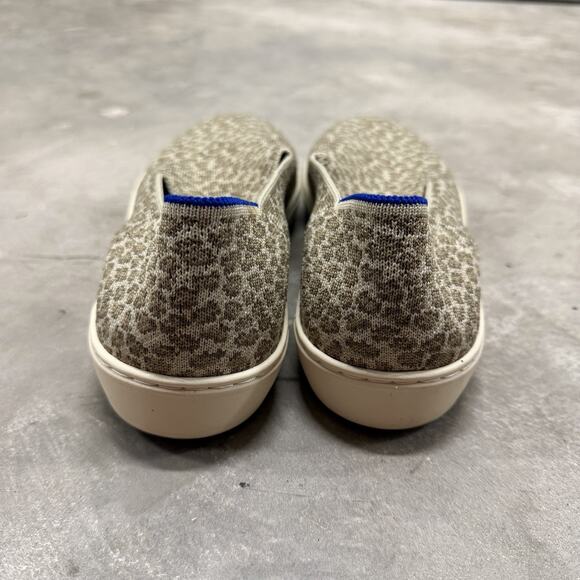 Rothy's Cheetah Print Slip on Shoes Sneakers Women's 9.5 Comfort - Picture 4 of 7